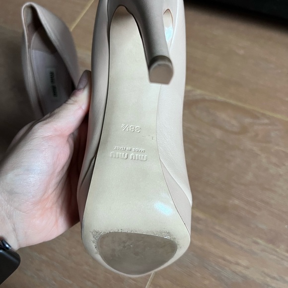 Miu Miu nude pumps - Picture 3 of 6